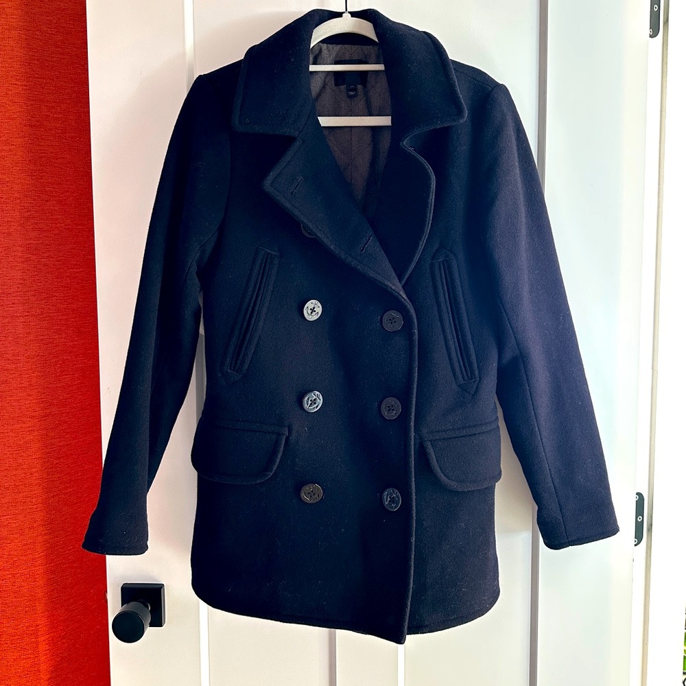JCrew Dock Peacoat Size XS - Navy
